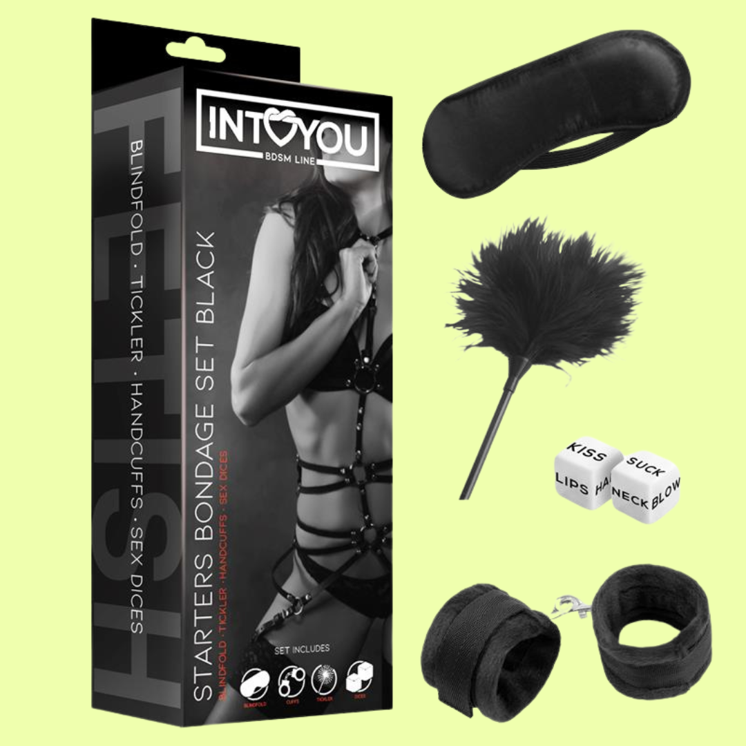 Set de Bondage Negro 4 Piezas