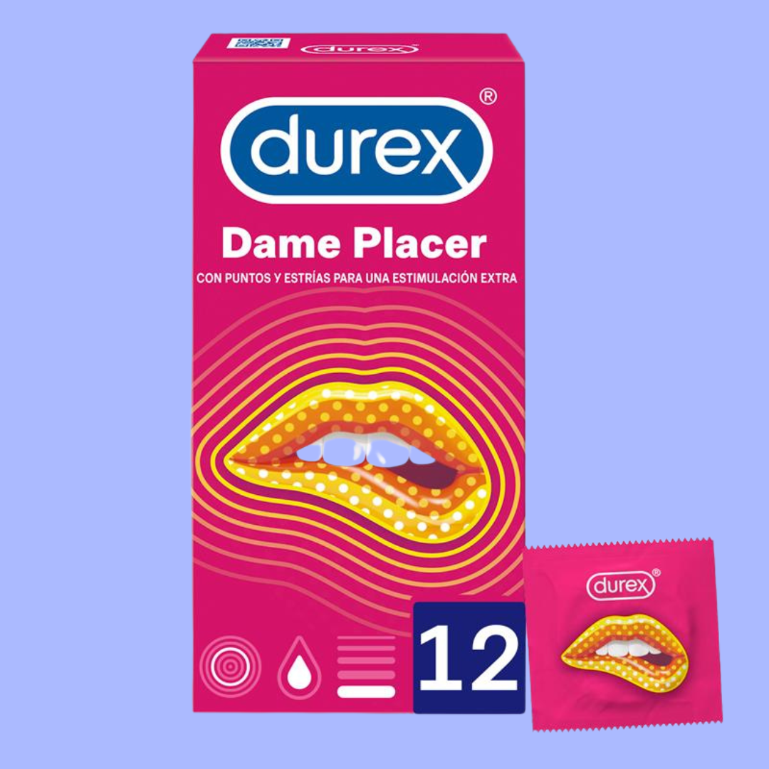 Preservativos Estriados Dame Placer 12 Uds Durex