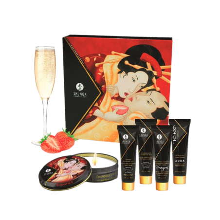 Kit Shunga Secret Geisha Fresa Champagne