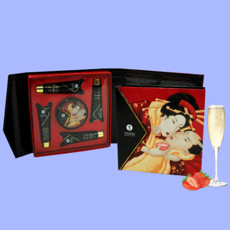 Kit Shunga Secret Geisha Fresa Champagne