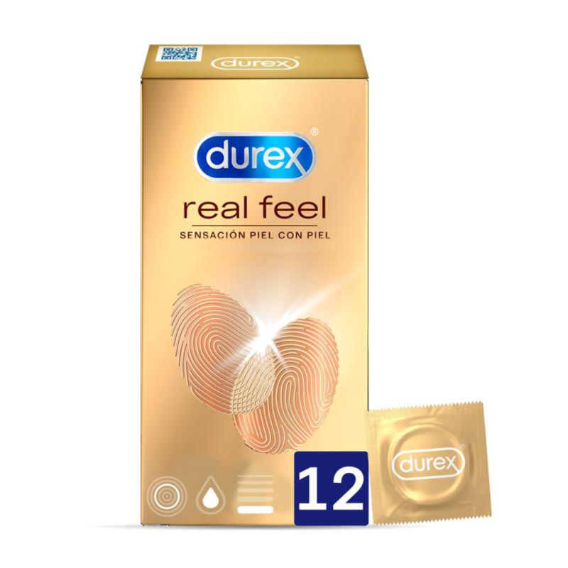 Preservativos Real Feel Sin látex 12 Uds Durex