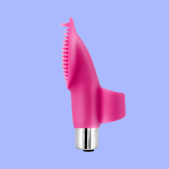 Dedo Vibrador Estriado Silicona