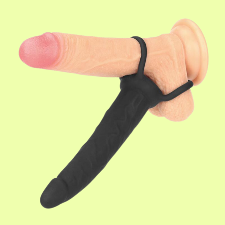 Dildo Anal con Doble Anillo