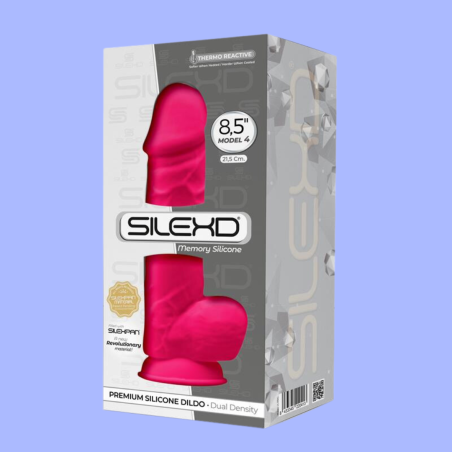 DILDO SILICONA MODEL 4, 8,5" ROSA