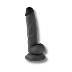 PENE REALÍSTICO NEGRO 18 CM