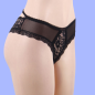 Panties de Encaje Floral Queen Lingerie Negro