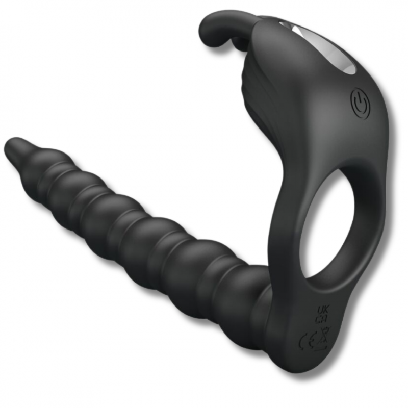 ANILLO PENE CON PLUG  ANAL VIBRADOR