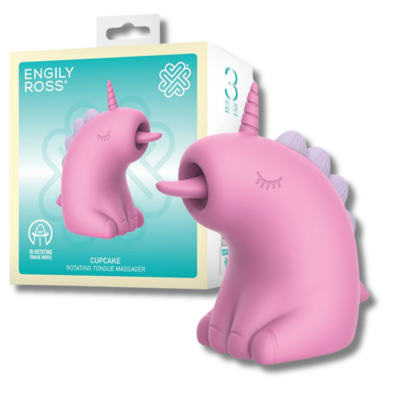 Unicornio Estimulador con Lengua Rotadora 360º