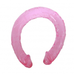 Dildo Doble Color Rosa 44 cm
