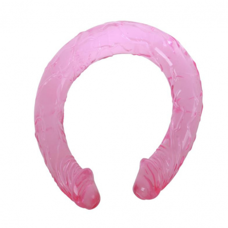 Dildo Doble Color Rosa 44 cm