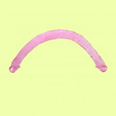Dildo Doble Color Rosa 44 cm