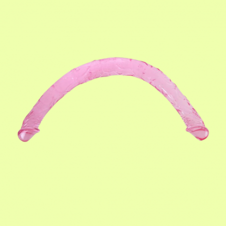 Dildo Doble Color Rosa 44 cm