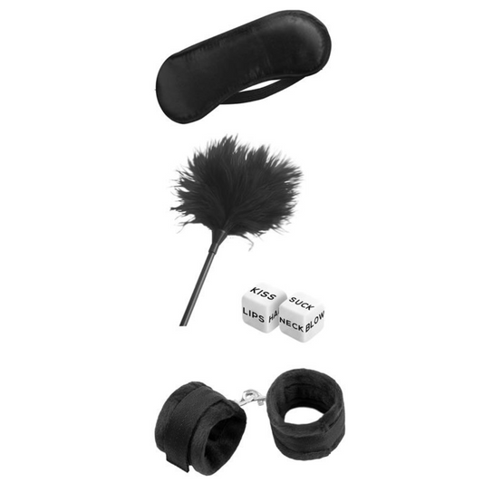 Set de Bondage Negro 4 Piezas