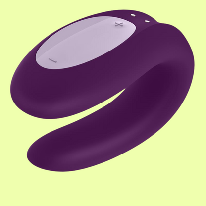 SATISFYER DOUBLE JOY MORADO