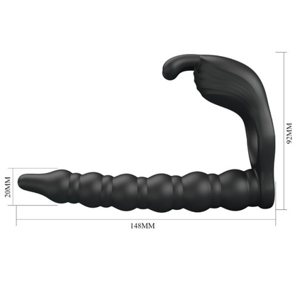 ANILLO PENE CON PLUG  ANAL VIBRADOR